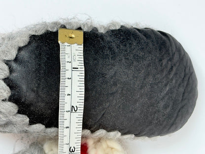 Muffle-Up! Gray Knit Baby Booties 6-12M