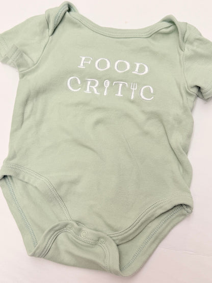 The Littlest Food Critic Bodysuit 3-6M