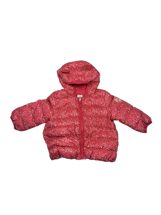 Baby Gap Pink Floral Down Puffer Jacket 6-12M