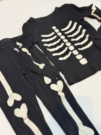 Joe Fresh Skeleton Pajama Set Size 4