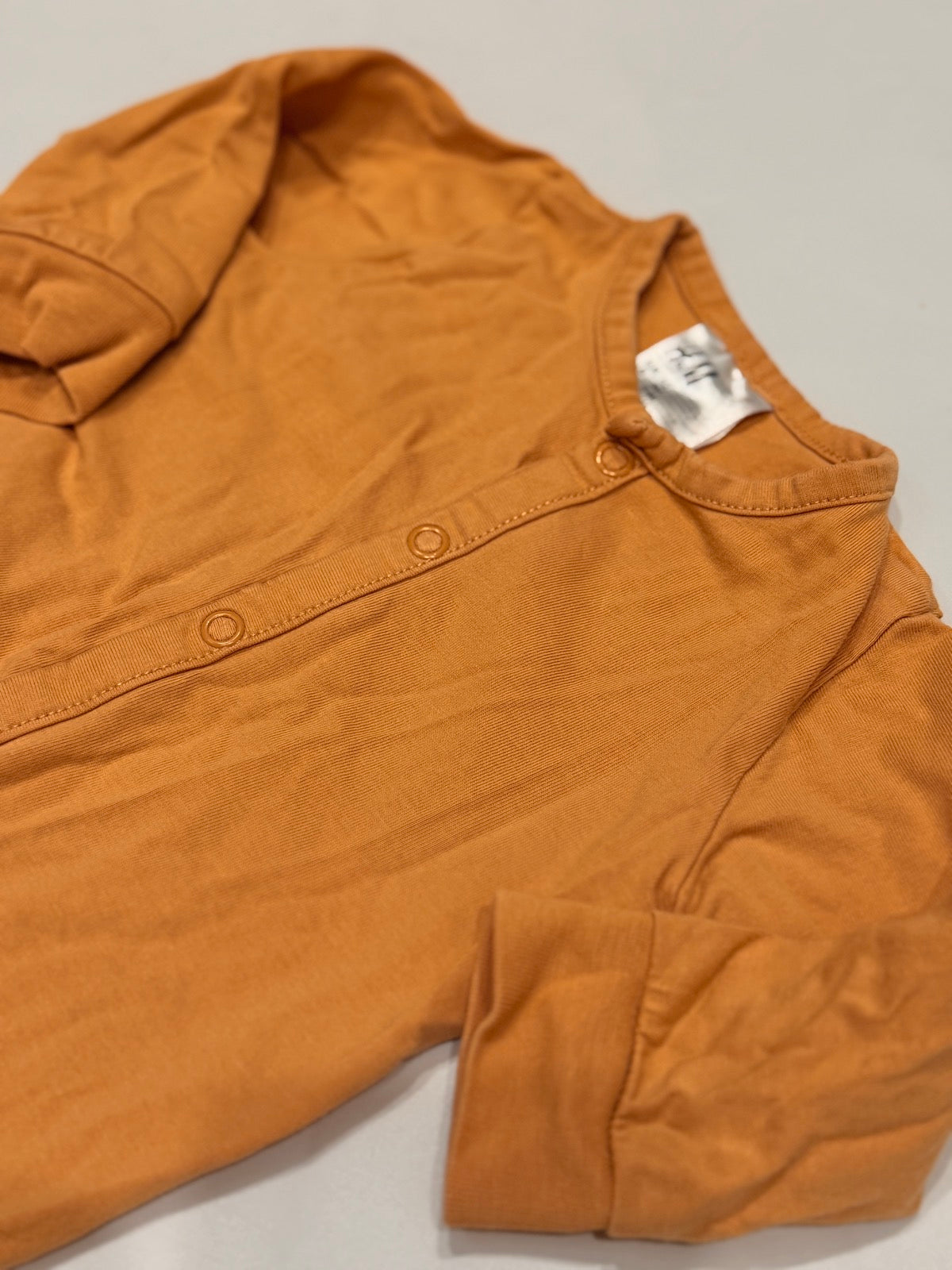 H&M Mustard Snap Romper 2-4M