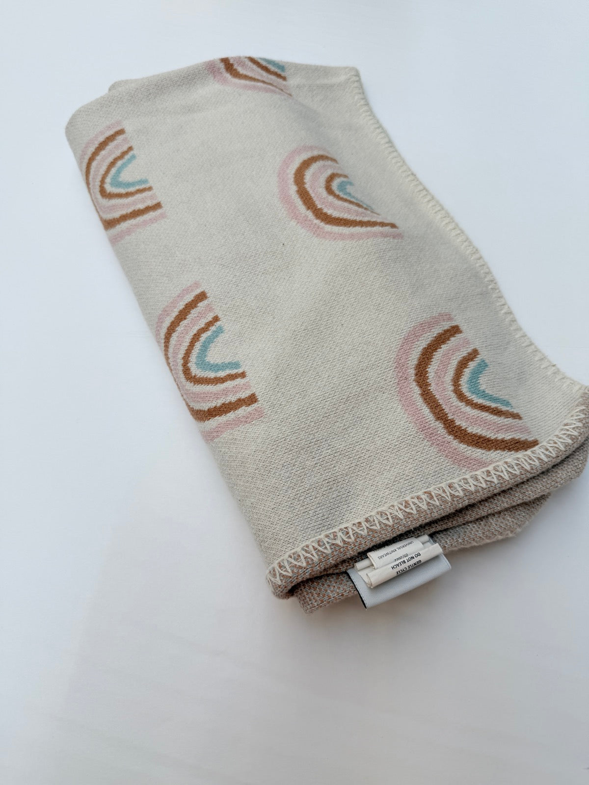 Universal Knitwear Rainbow Reversible Baby Blanket