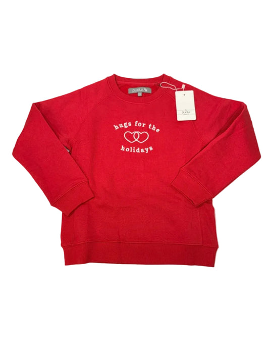 Pudus Red Hugs For The Holidays Sweatshirt 6-8