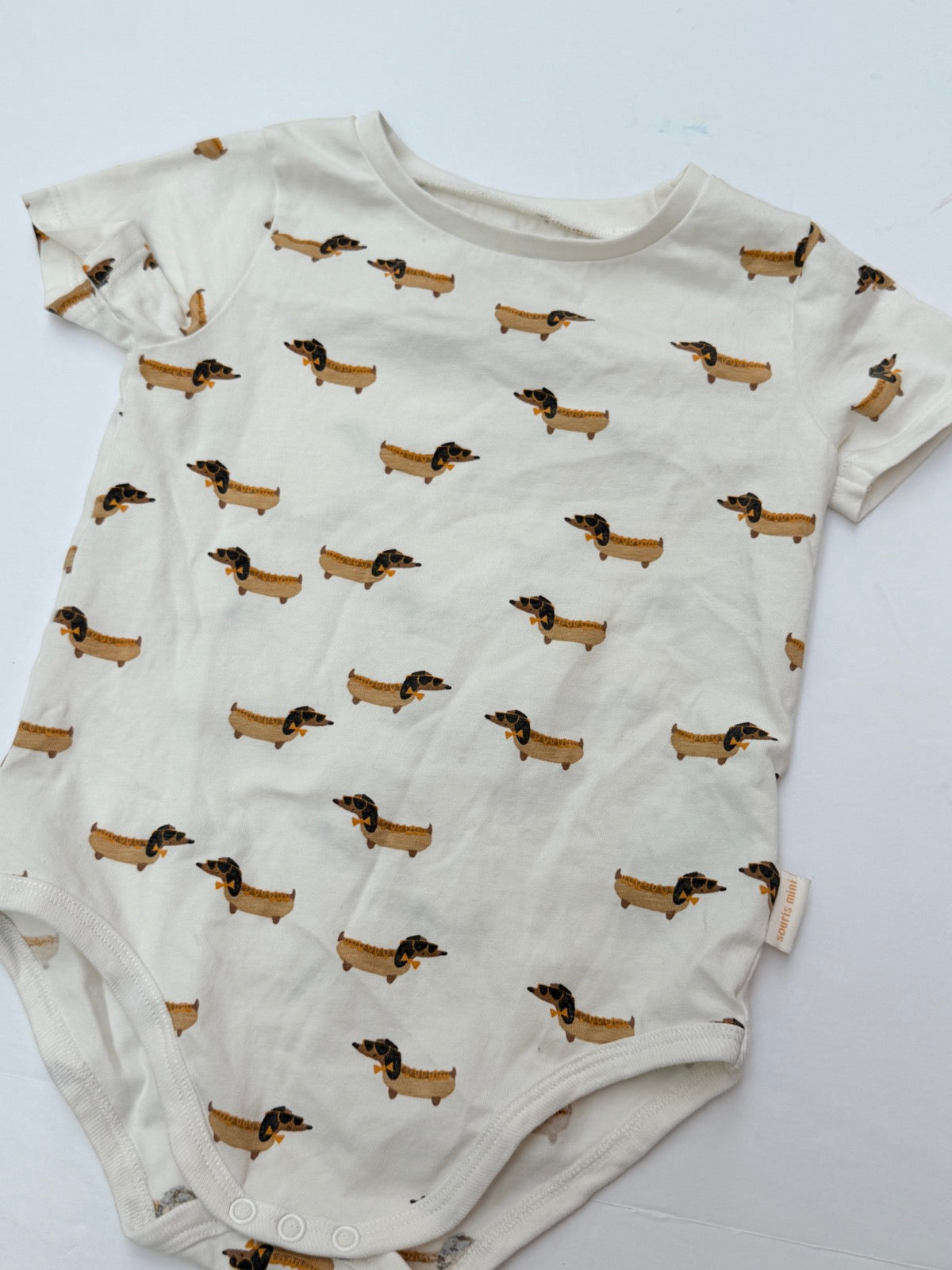 Souris Mini Dachshund Print Bodysuit 18-24M