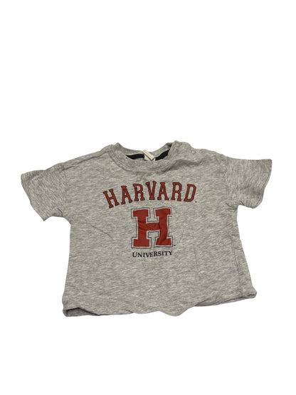 H&M Harvard University Gray T-Shirt 6-9M