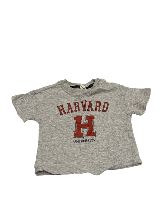 H&M Harvard University Gray T-Shirt 6-9M
