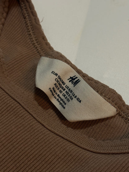H&M Ribbed Long Sleeve Top Size 8/10