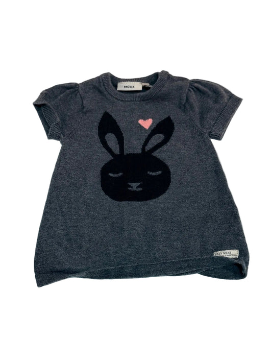 Mexx Gray Bunny Knit Dress 0-3M