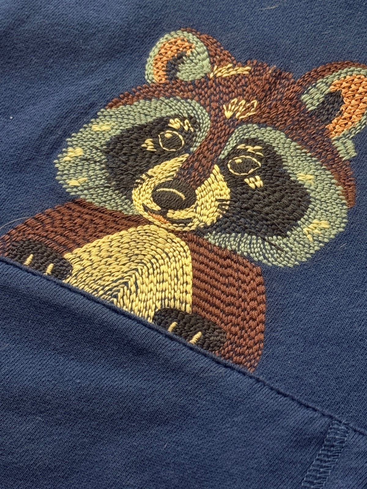 Mini Boden Raccoon Embroidered Hoodie 6-7Y