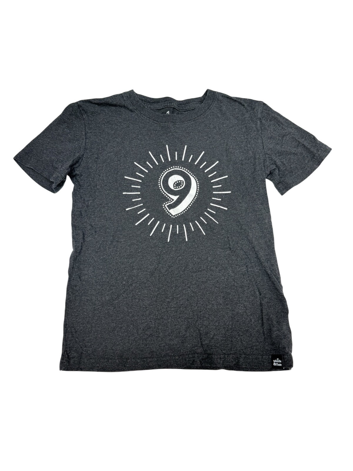 Whistle & Flute Number 9 Gray T-Shirt 11-12y