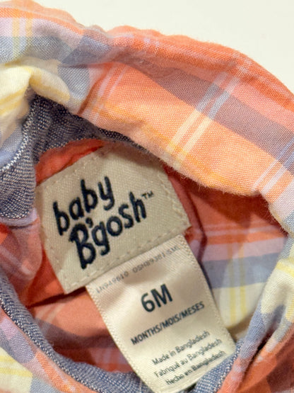 Baby B'gosh Plaid Bodysuit 6M