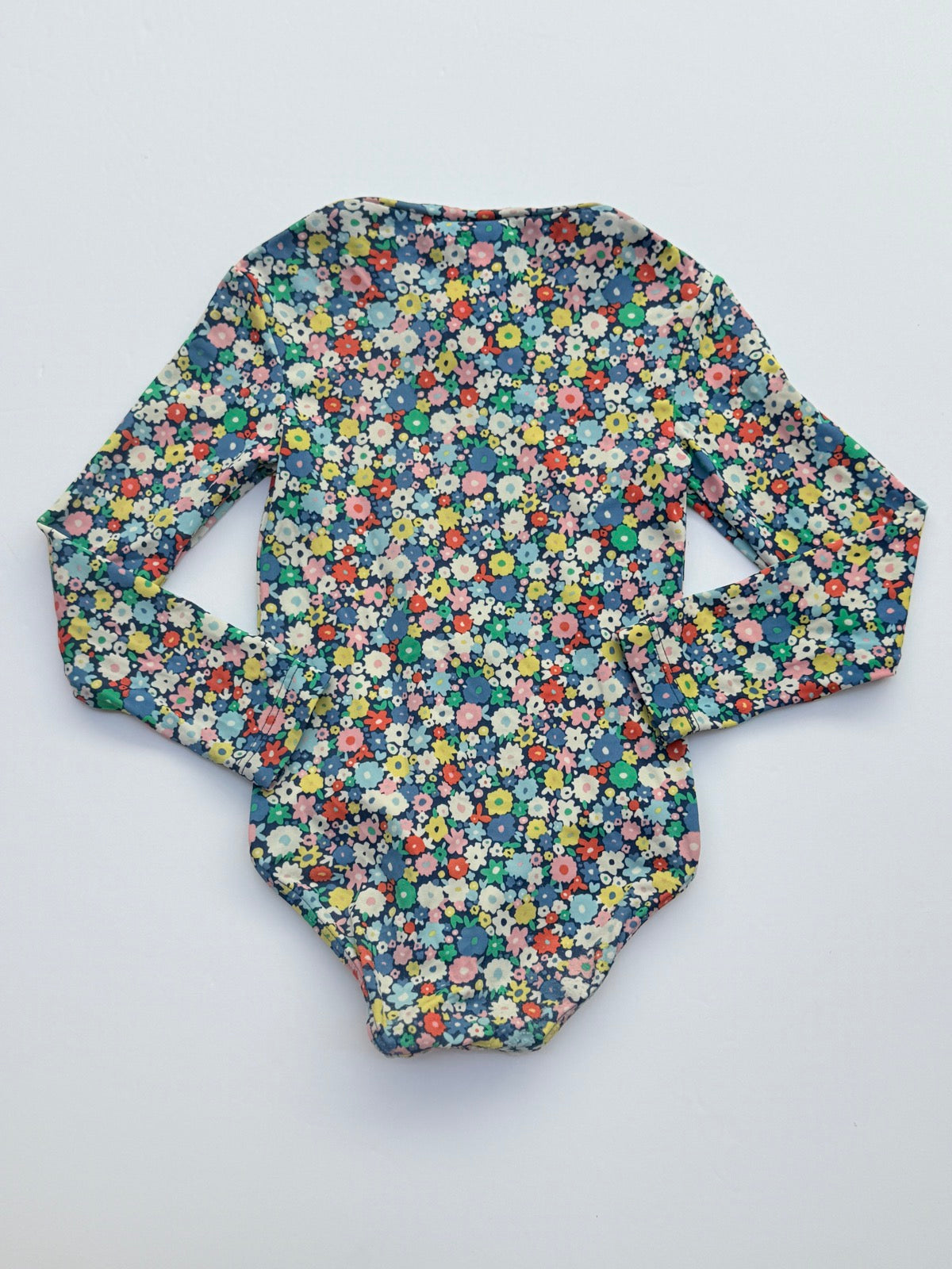 Boden Floral Long Sleeve Swimsuit Size 4-5Y