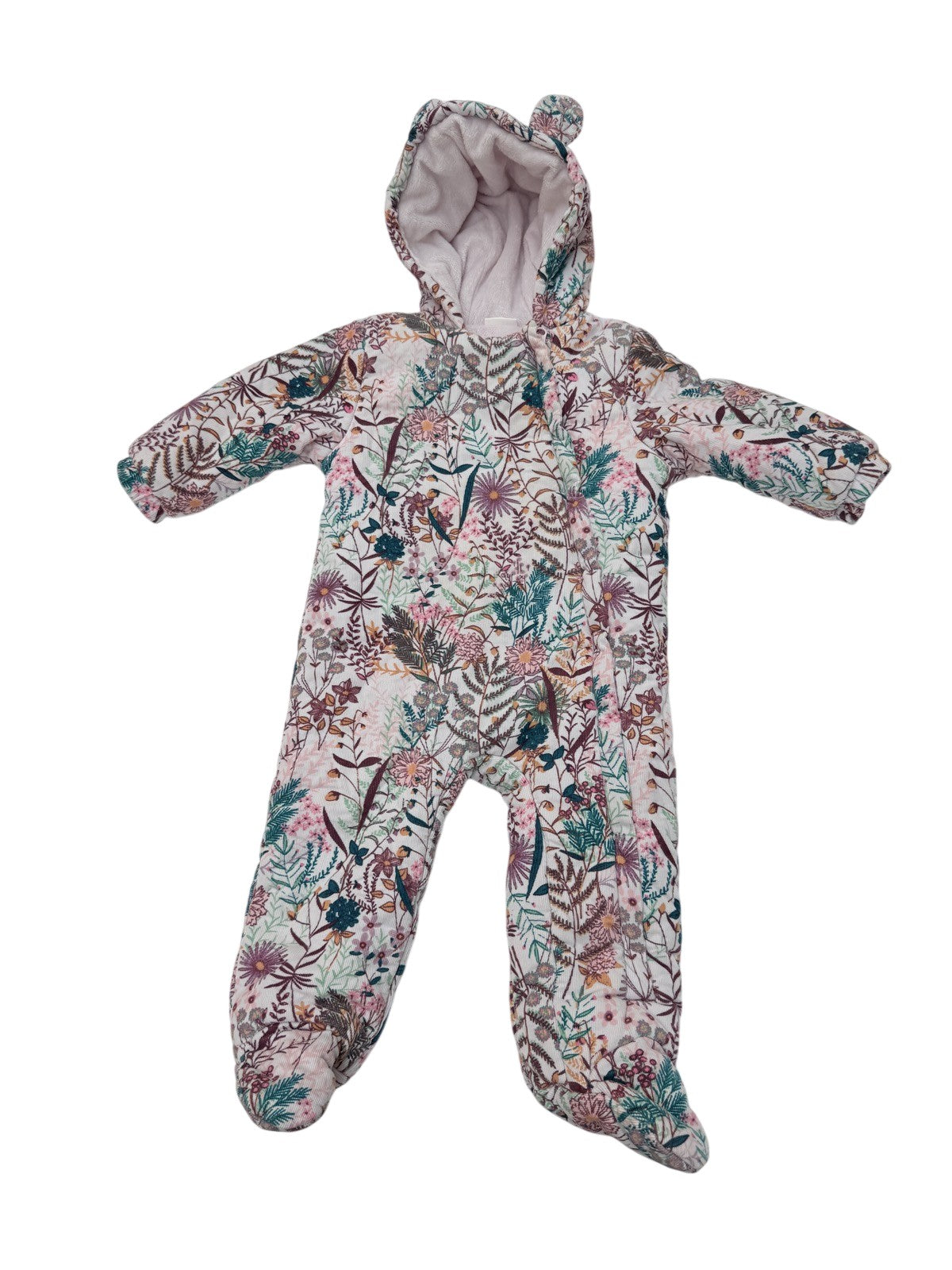 Next Baby Floral Snowsuit 9-12 Months