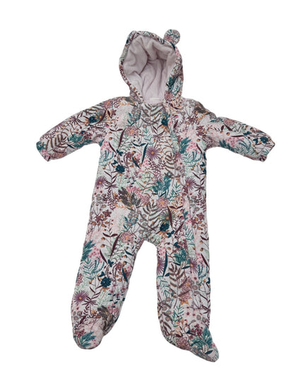 Next Baby Floral Snowsuit 9-12 Months