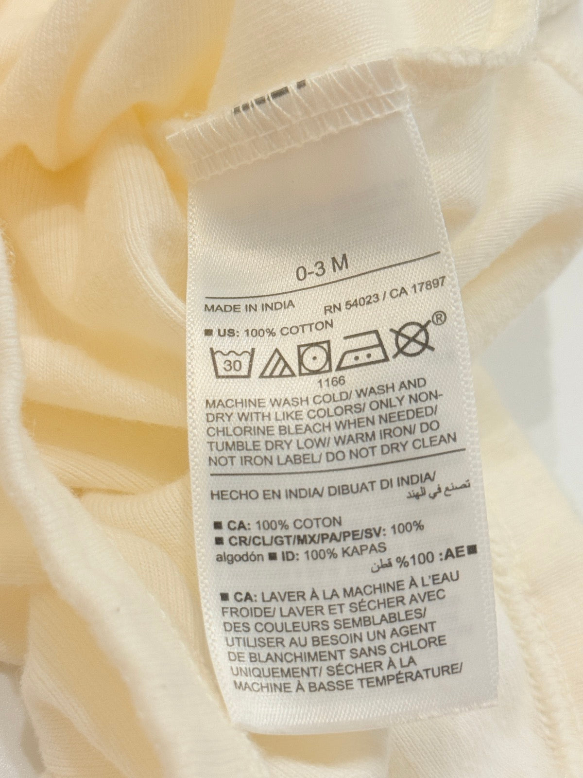 Old Navy Cream Bodysuit 0-3M