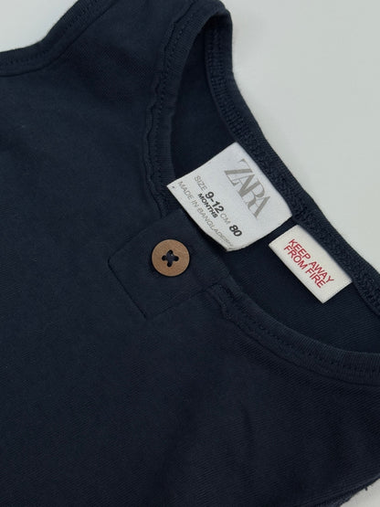 Zara Navy Sleeveless Top 9-12M