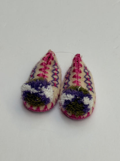 New - Karagiannis Handmade Greek Wool Slippers infant US3/4