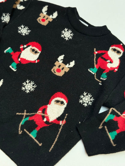 Zara Christmas Santa Knit Sweater 2-3Y