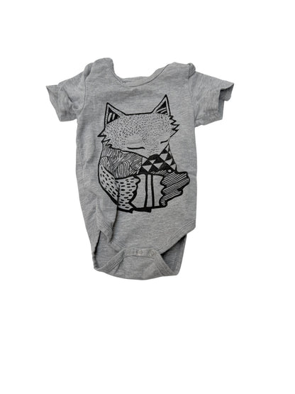 Fox Print Bodysuit 3M