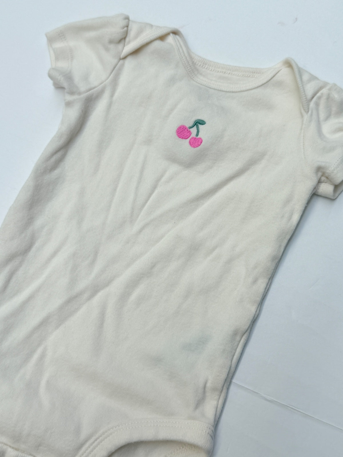 Carter's Cherry Embroidered Bodysuit 6M