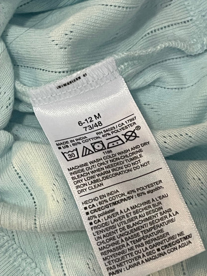 Old Navy Light Blue Pointelle Bodysuit 6-12M