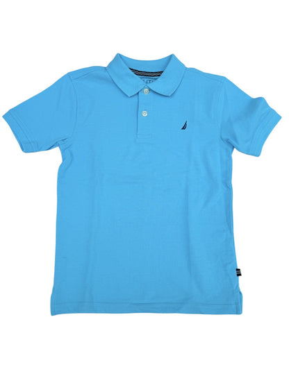 Nautica Light Blue Polo Shirt Size 6