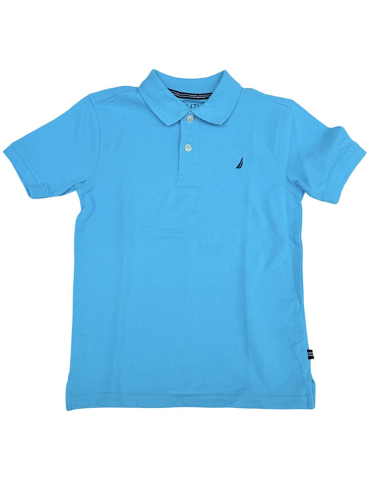 Nautica Light Blue Polo Shirt Size 6