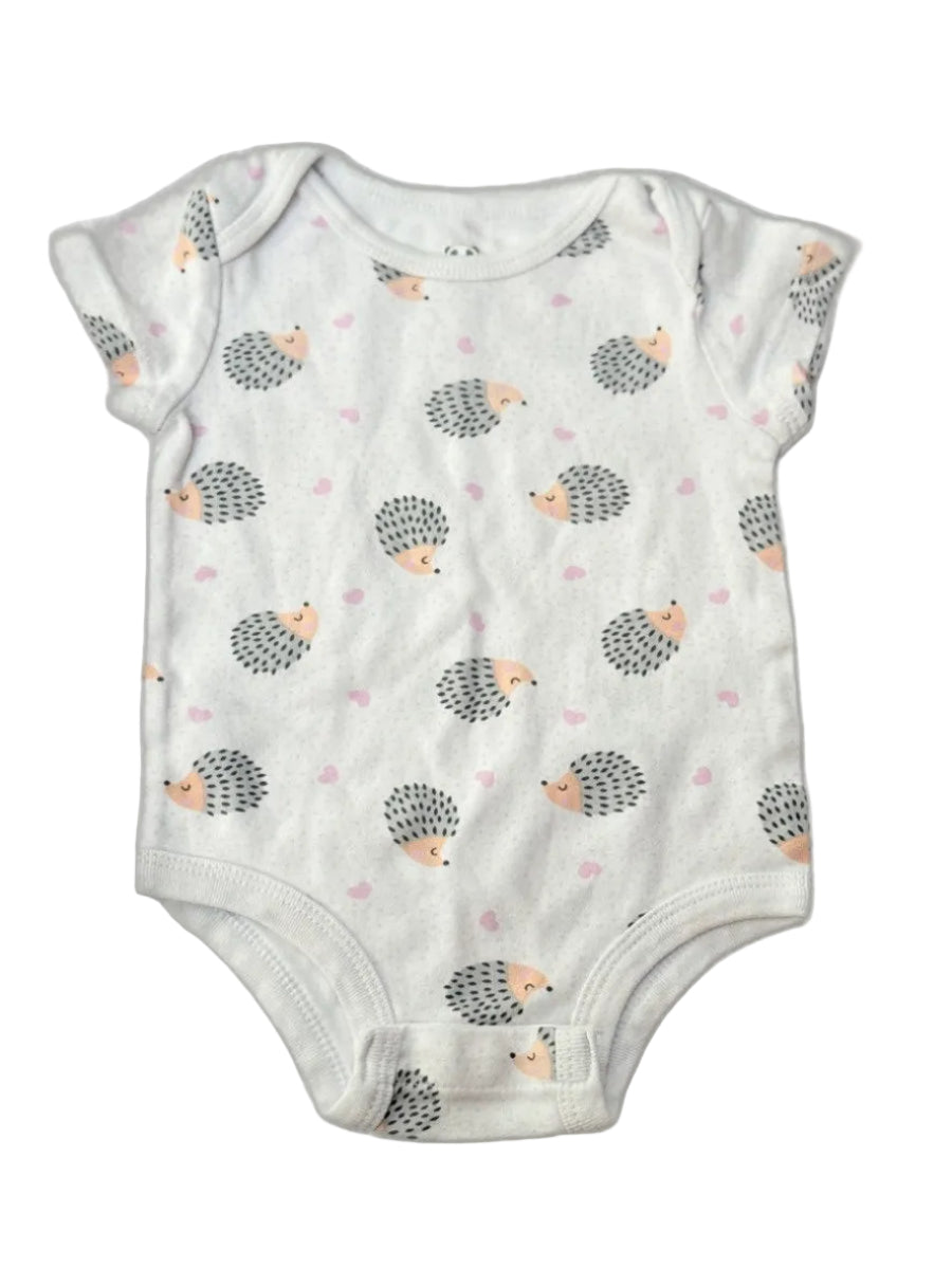 Hedgehog Print Baby Bodysuit 9M