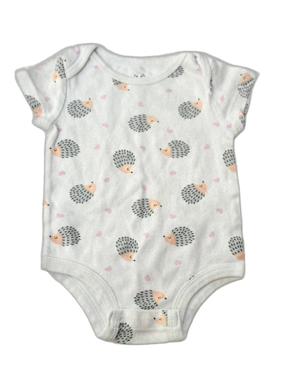 Hedgehog Print Baby Bodysuit 9M
