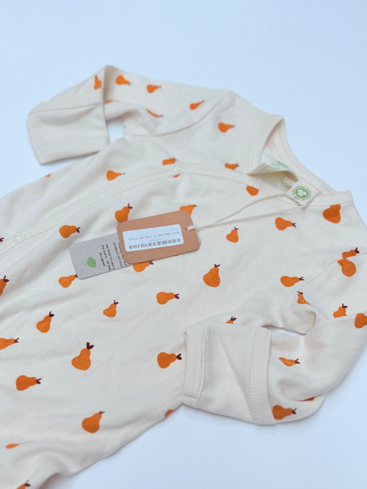 Parade Organic Pear Print Sleeper Gown 3-6M