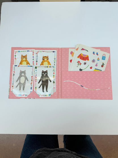 Djeco Stickers & Paperdolls My Cat Friends