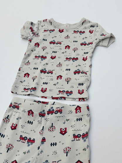 Joe Fresh Farm Print Pajama Set Size 3T