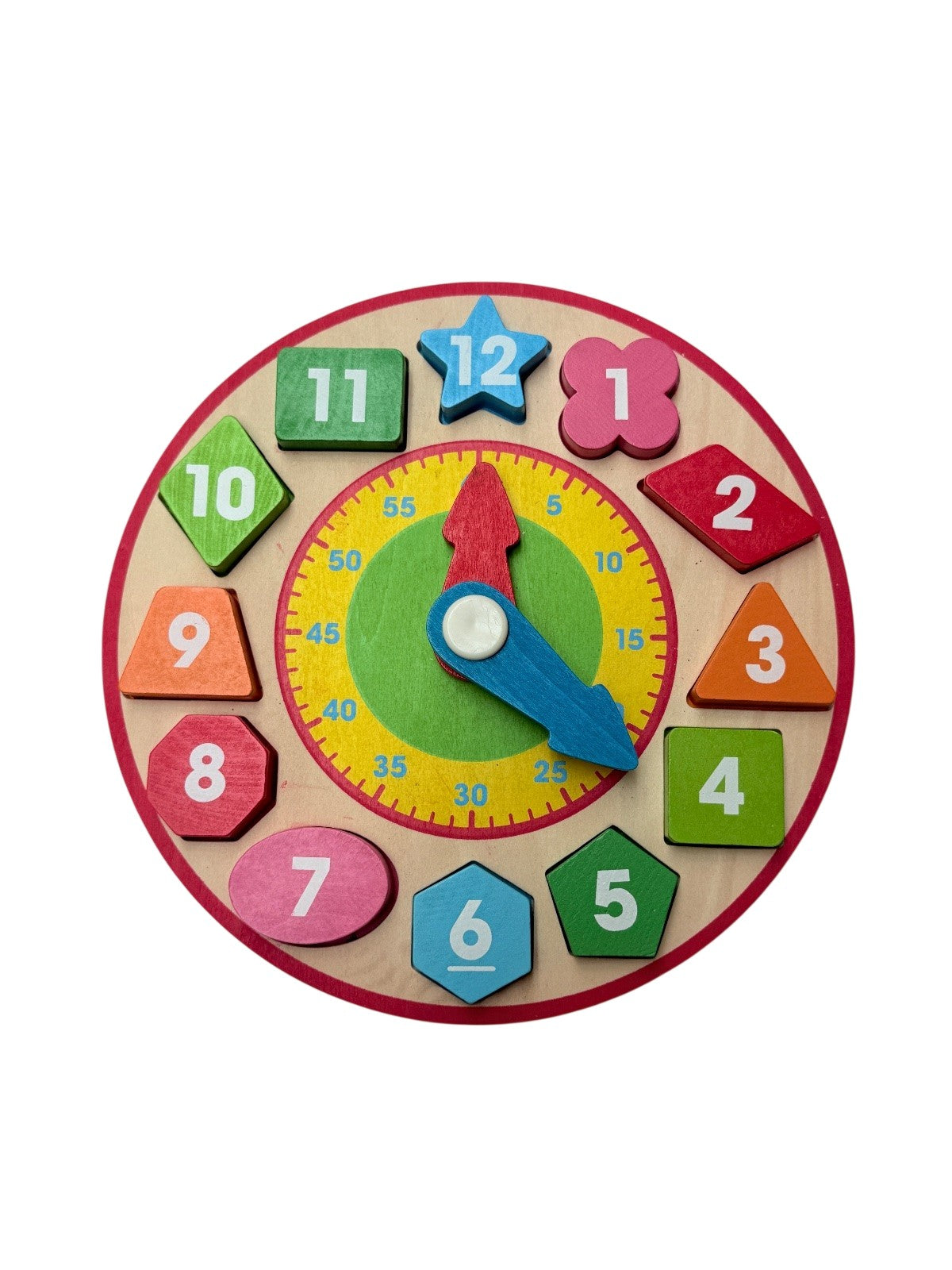 Melissa & Doug Wooden Shape Sorting Clock