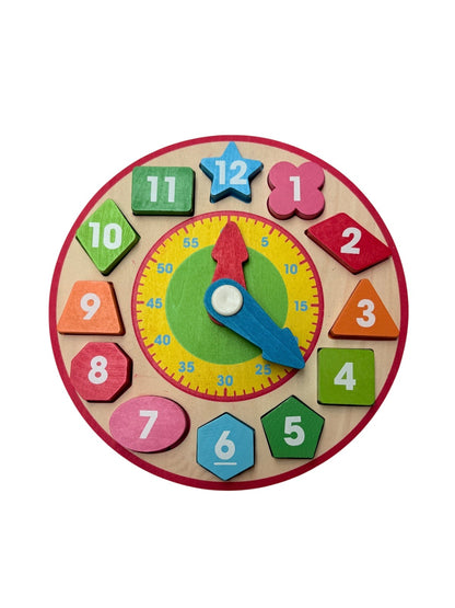 Melissa & Doug Wooden Shape Sorting Clock