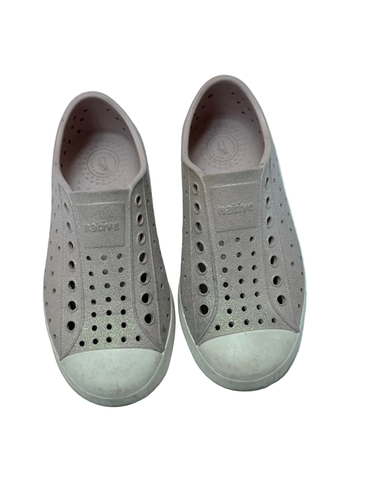 Native Jefferson Pink Glitter Slip-On Shoes Toddler C11 US11