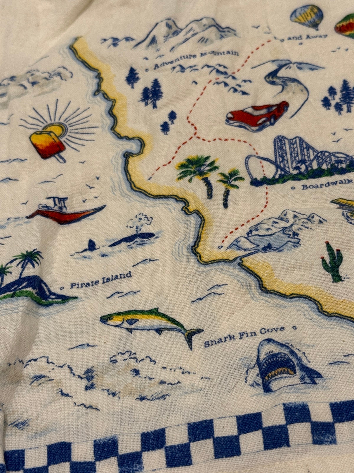 Old Navy Map Print Button Shirt 12-18M