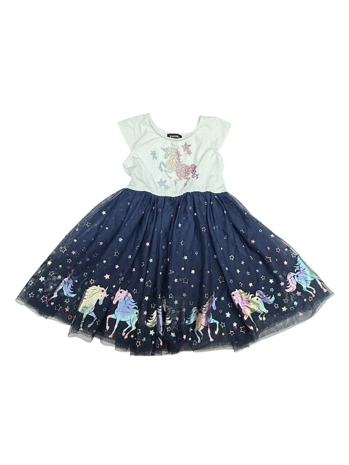 Zunie Unicorn Tulle Dress Girls Size 5
