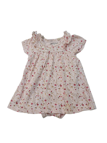 Minymo Floral Ruffle Dress 3M