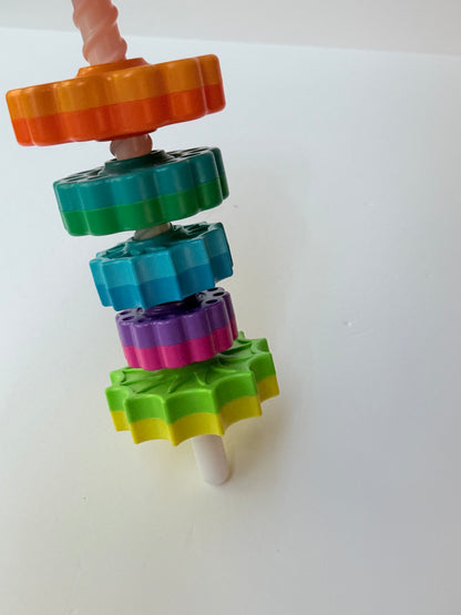 Rainbow Gear Stacking Toy