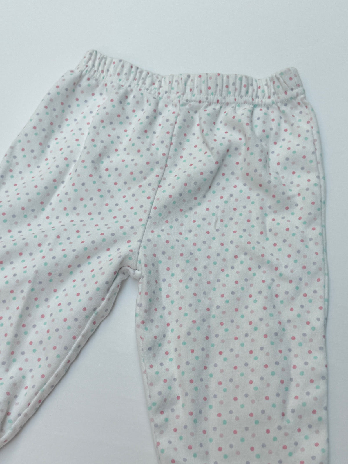 Polka Dot Footed Baby Pants 6M