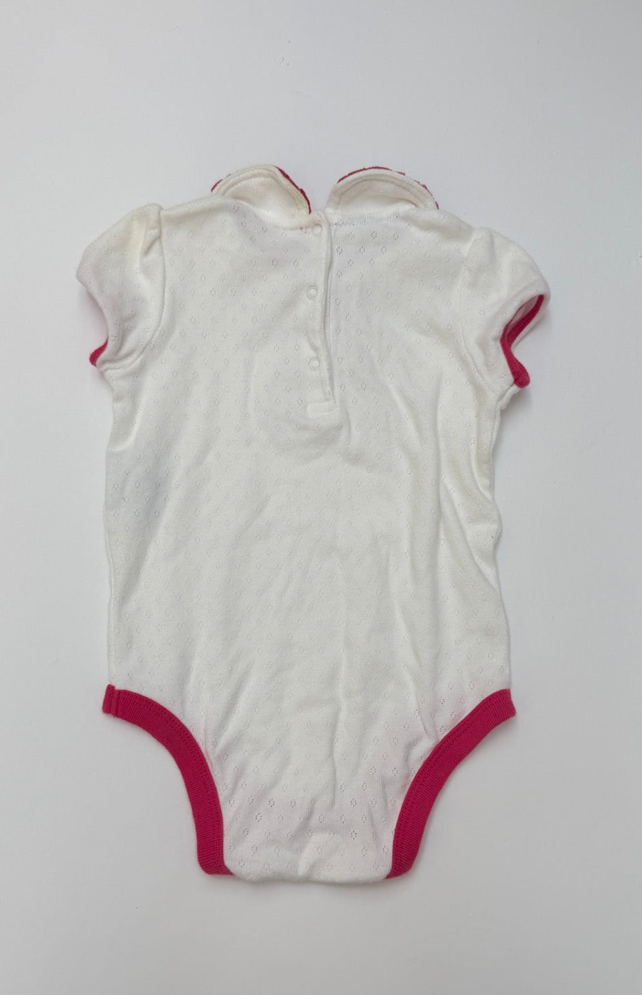 Tommy Hilfiger White Pink Bodysuit 12-18m
