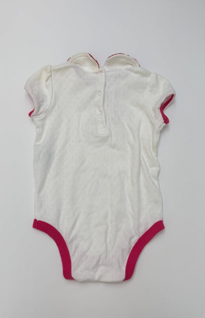 Tommy Hilfiger White Pink Bodysuit 12-18m