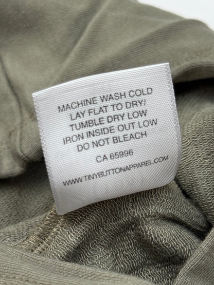 Tiny Button Apparel Olive Hoodie 3/4T