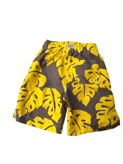 Gap Kids Maillot de Bain Tropical Jaune Gris XS (4-5)