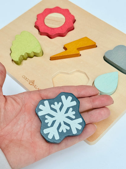 Coco Village Wooden Weather Puzzle Toy