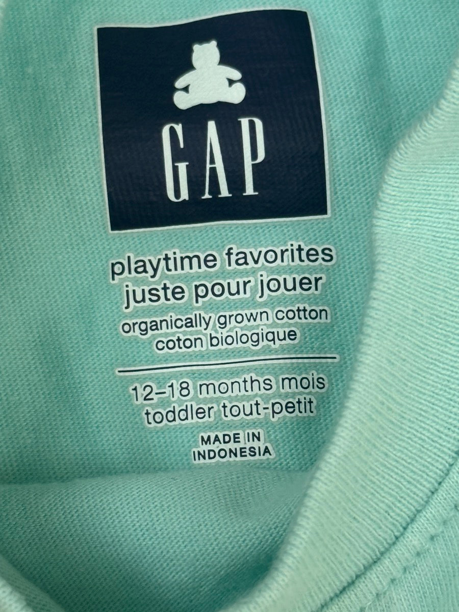 Gap Mint Green Pocket Tee 12-18M