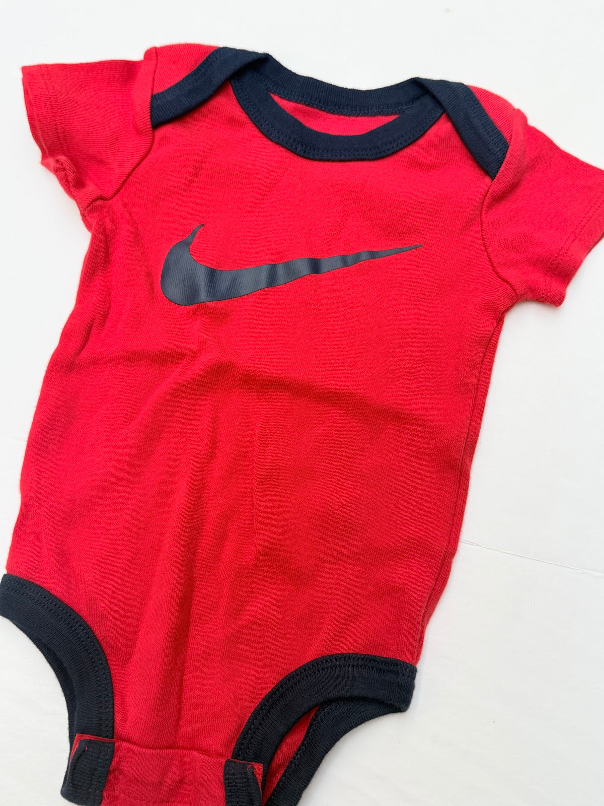 Nike Swoosh Red Bodysuit 6-12M