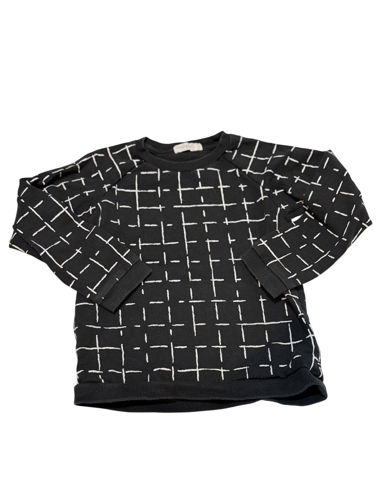 Miles The Label Grid Print Sweatshirt Size 4