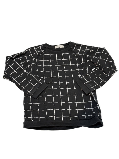 Miles The Label Grid Print Sweatshirt Size 4