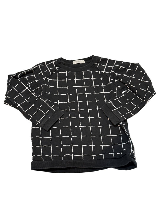 Miles The Label Grid Print Sweatshirt Size 4